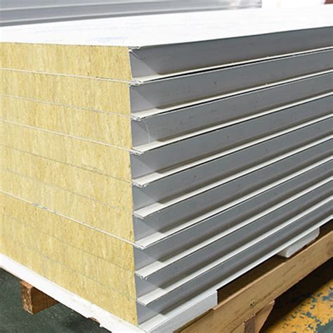 上海厂家专业生产100厚隔热保温屋面墙面彩钢岩棉夹芯板隔音复合-阿里巴巴