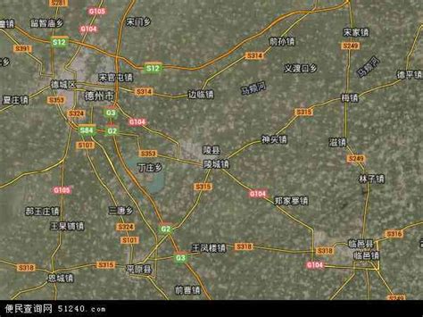 陵县地图 - 陵县卫星地图 - 陵县高清航拍地图