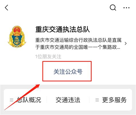 重庆交通执法总队公众号怎么关注- 本地宝