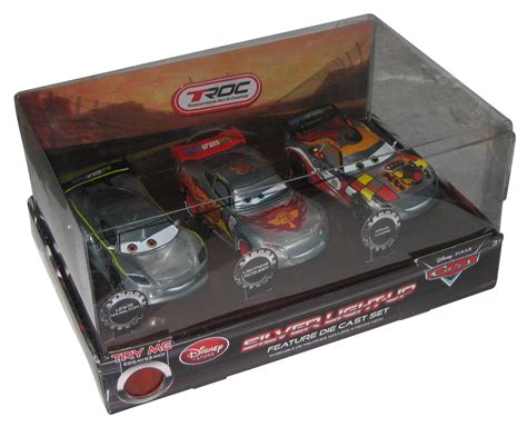 Disney Store Cars Silver Light-Up Die-Cast Toy Car Set - (Lightning ...