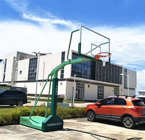 独臂篮球架-口碑好的移动式球架尽在东莞市强利体育器材产品大图