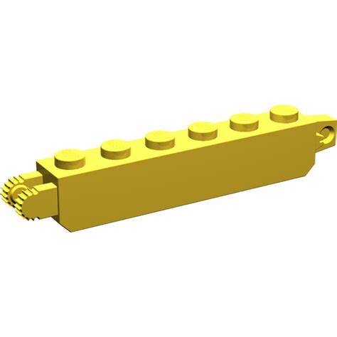 LEGO Yellow Hinge Brick 1 x 6 Locking Double (30388 / 53914) | Brick ...