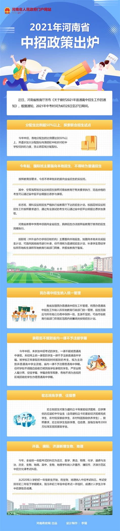 图解：2021年河南省中招政策-头条-信阳市人民政府门户网站