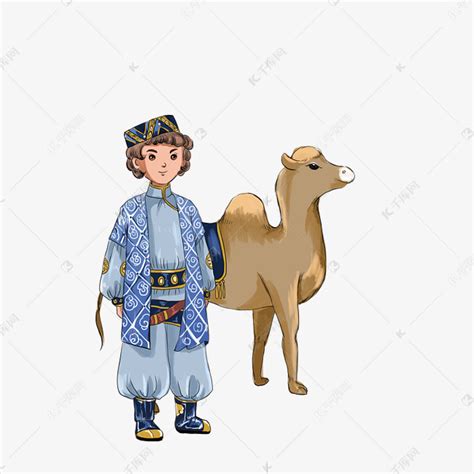 少数民族维吾尔族男孩素材图片免费下载-千库网