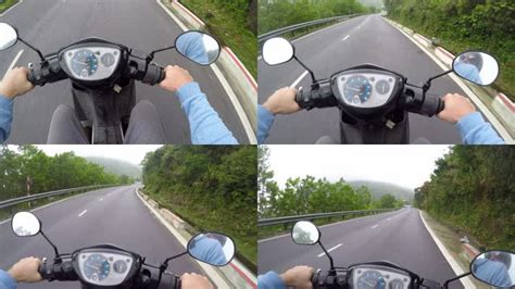 开摩托车第一视角，摩托骑行视频素材,延时摄影视频素材下载,高清3840X2160视频素材下载,凌点视频素材网,编号:274530