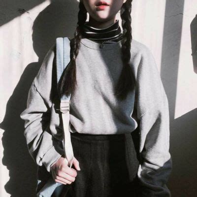 甜美女生头像辫子可爱
