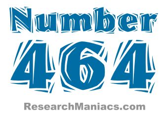 464 — четыреста шестьдесят четыре. натуральное четное число. в ряду ...
