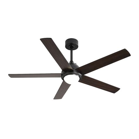 Black Quiet Ceiling Fans with Lights and Remote Control, Modern LED ...
