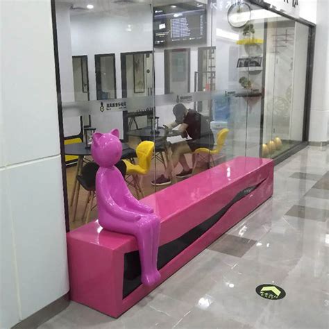 玻璃钢高脚休闲椅-玻璃钢雕塑厂