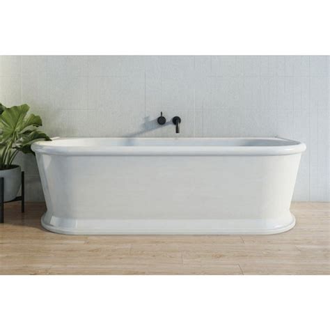 Decina Oxford 1700mm Back-to-Wall Freestanding Bath 174L Premium ...