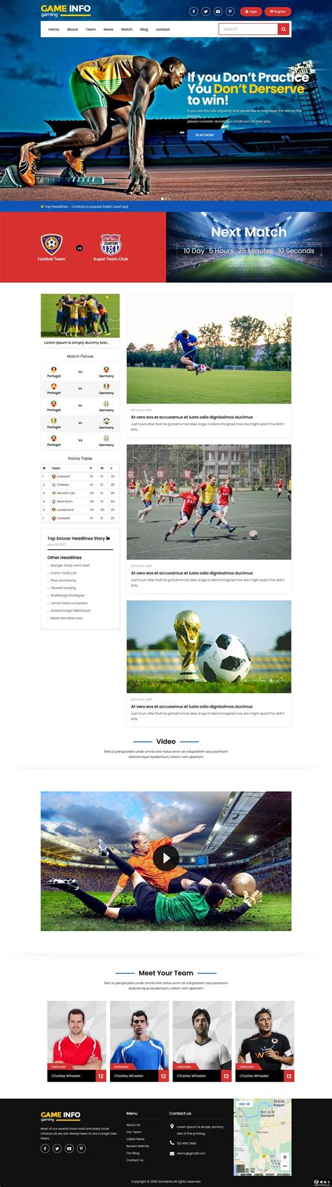 足球网页设计制作 简单足球静态HTML网页作品 足球网页作业成品 学生体育运动足球网站模板-CFANZ编程社区