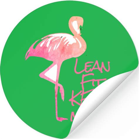 Lean Fit Keto Low Carb Diet Flamingo Stickers sold by Daria ...