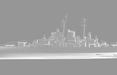 美国海军俄勒冈城级重巡洋舰_军舰模型下载-摩尔网CGMOL