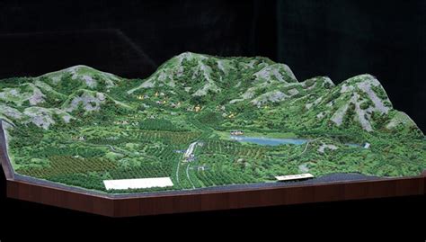 地形模型制作,地形模型示意图,等高线地形模型_大山谷图库