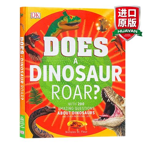 恐龙会吼叫吗英文原版 Does a Dinosaur Roar DK恐龙百科科普读物儿童英语课外阅读书籍英文版进口原版书_虎窝淘