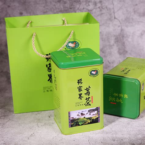 厂家直销现货可定批发张家界莓茶叶铁盒方形绿色马口铁茶叶罐-阿里巴巴