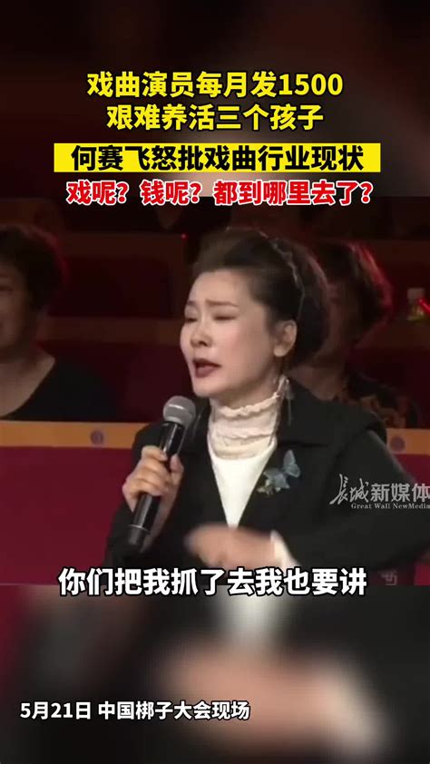 60岁何赛飞怒斥行业乱象 心疼月薪1500戏曲演员——上海热线娱乐频道