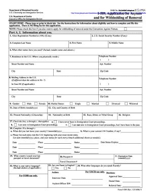 USCIS Form I-589 Download Fillable PDF or Fill Online Application for ...