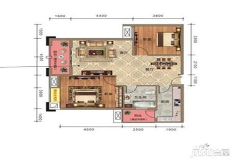 鹤岗永丰财富家园4户型图_首付金额_3室2厅2卫_124.0平米 - 吉屋网