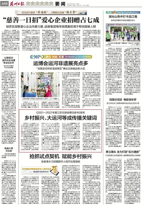 《2021—2022年度江苏文旅消费白皮书》发布 乡村振兴、大运河等 成传播关键词-盐城新闻网