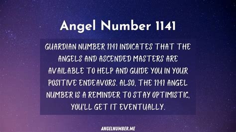 Angel Number 1141 Meaning And Its Significance in Life