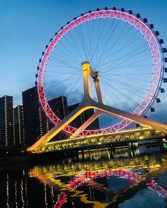 “天津之眼”世界上唯一建在桥上的摩天轮，方圆40公里尽收眼底！