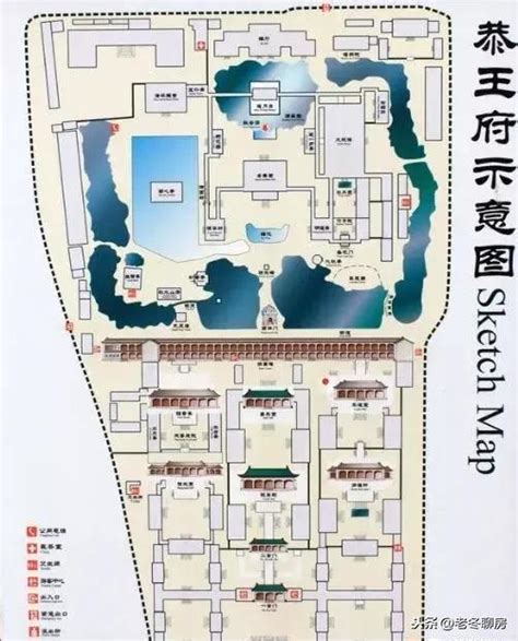 恭王府平面图图片