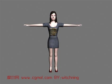 女人体3D模型(自己的作业)_基础人体模型下载-摩尔网CGMOL