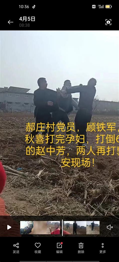 卫辉市唐庄镇郝庄村民实名举报报复性打孕妇老人强占农田，毁7亩玉米