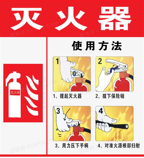 灭火器使用方法步骤元素图片下载_红动中国