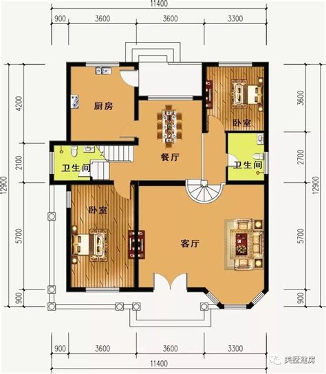 10x12米自建套房图纸，包括一层到三层，你想要的都有_盖房知识_图纸之家