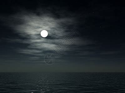 月亮月光海景天空海浪黑暗波浪液体海洋高清图片下载-正版图片320644965-摄图网