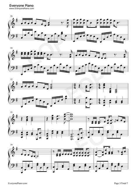 背叛情歌-动力火车五线谱预览3-钢琴谱文件（五线谱、双手简谱、数字谱、Midi、PDF）免费下载