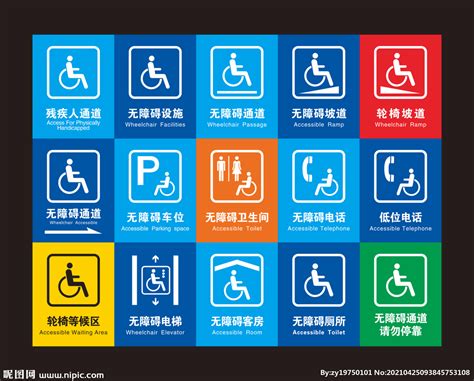 无障碍停车位标志设计图__展板模板_广告设计_设计图库_昵图网nipic.com