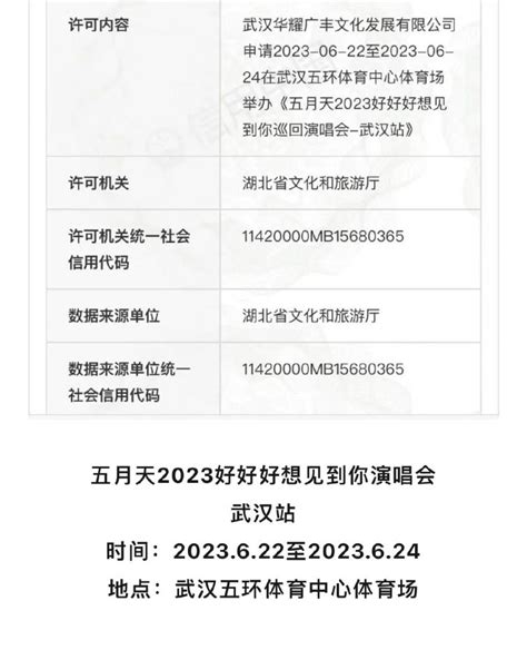 2023五月天武汉演唱会时间+地点+门票_旅泊网