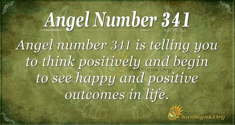 Angel Number 341 Meaning: Be Positive Minded - SunSigns.Org