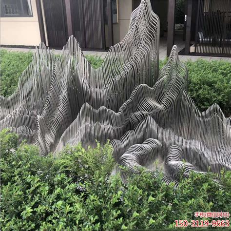 厂家直销不锈钢景观雕塑 大型城市广场园林景观 创意抽象金属雕塑-阿里巴巴