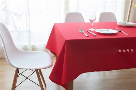 厂家直销家居布艺桌布 餐厅红色餐桌布 现代简约家用纯棉台布批发-阿里巴巴