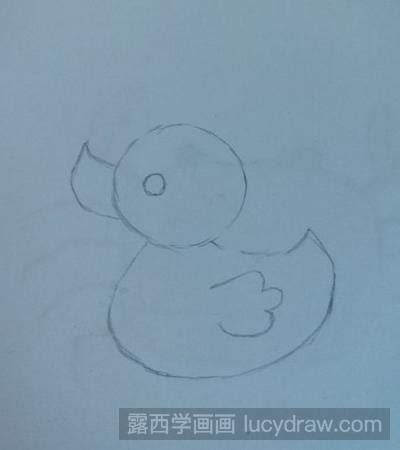 可爱的小黄鸭简笔画怎么画 带颜色的小黄鸭绘制教程带步骤-露西学画画