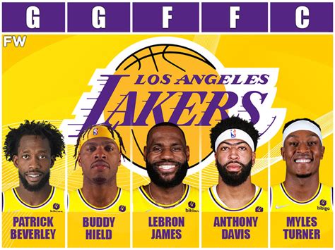 The Best Starting Lineup The Los Angeles Lakers Can Create For The 2022 ...