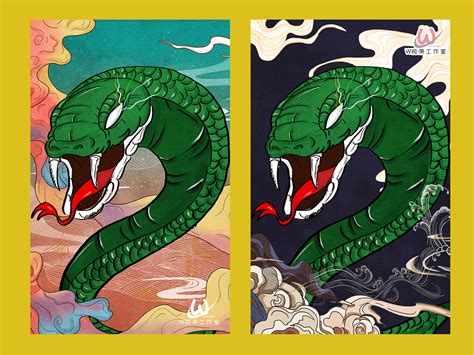 十二生肖之巳蛇插画图片下载-正版图片401875387-摄图网