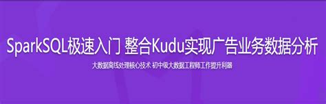SparkSQL极速入门 整合Kudu实现广告业务数据分析_IT王子