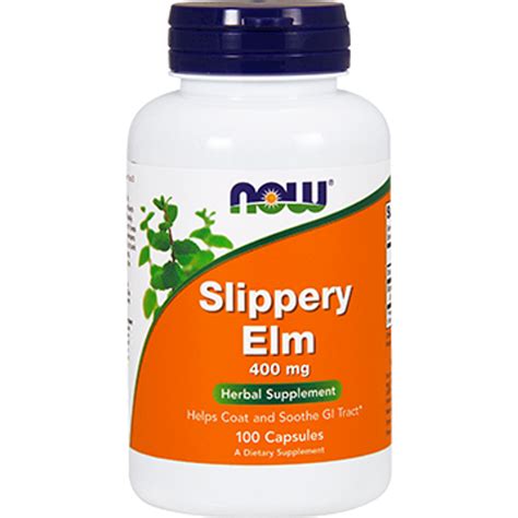 NOW Slippery Elm 400 mg 100 caps