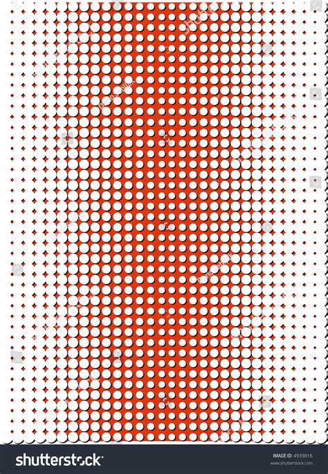Red Offset Raster Dot Pattern Stock Vector Illustration 4939816 ...