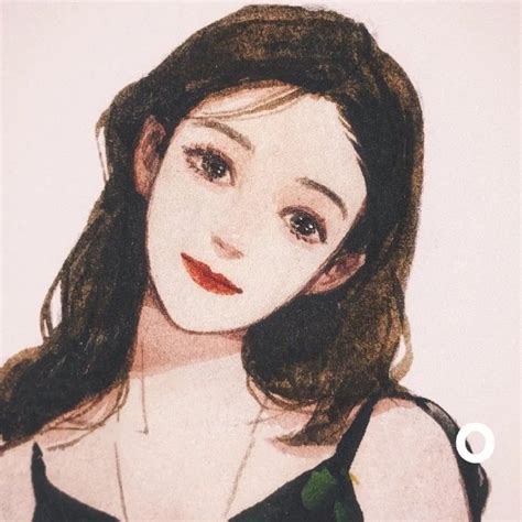 温柔个性插画女生头像