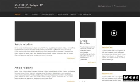 黑白网页模板，黑白网站模板免费下载 - 模板王