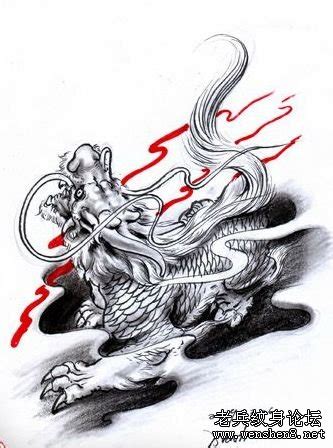 麒麟纹身图片