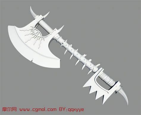 斧头,斧子,maya武器模型_枪械模型模型下载-摩尔网CGMOL