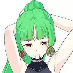 温柔女生头像绿发