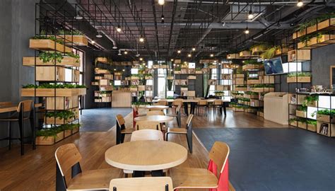 原生态咖啡店装修设计案例效果图_岚禾装饰设计